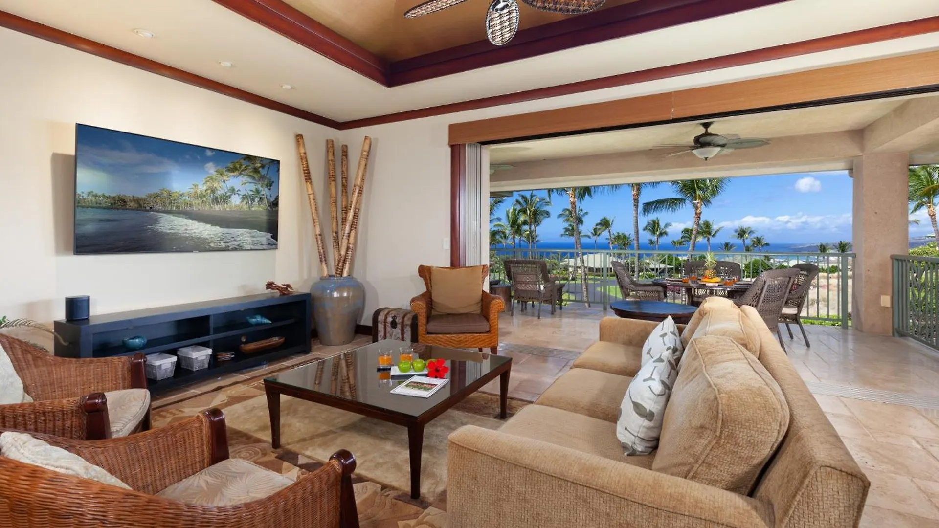 Ocean Palsm Villa Refined 3Br Waiulaula Home With Stunning Ocean Views Hapuna Beach Apartament